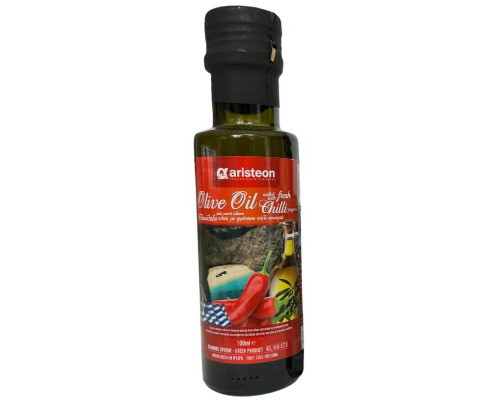 Extra Virgin külmpressitud Kreeka oliiviõli tšilli lisandiga 100ML