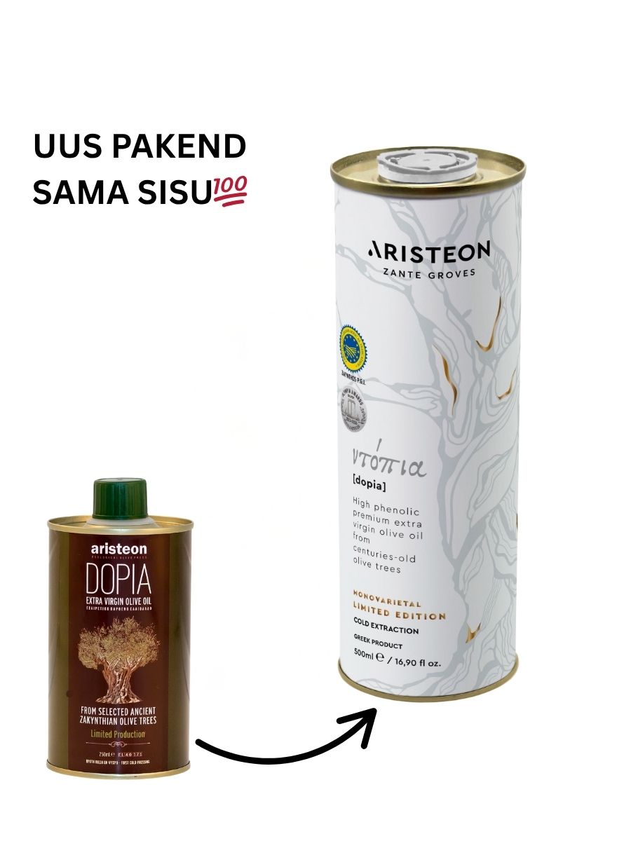 Haruldane ''Dopia'' Extra Virgin külmpressitud Kreeka oliiviõli 500ML